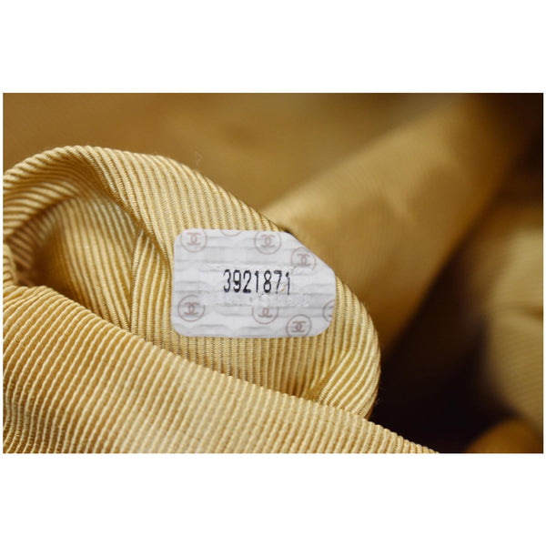 CHANEL Vintage Patent Leather Shoulder Bag Tan 3921871