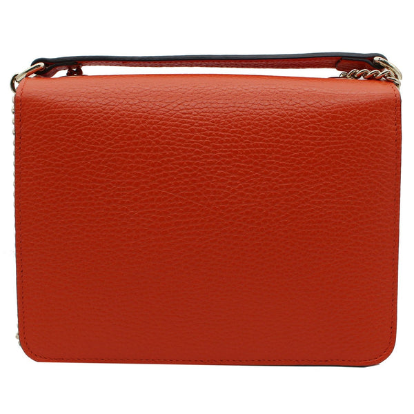 GUCCI Interlocking GG Leather Crossbody Bag Orange 510304