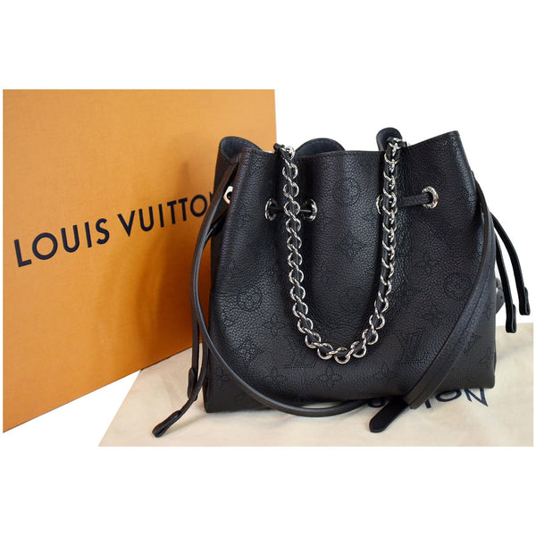 LOUIS VUITTON Bella Mahina Calf Leather Crossbody Bag Black - Final Sale