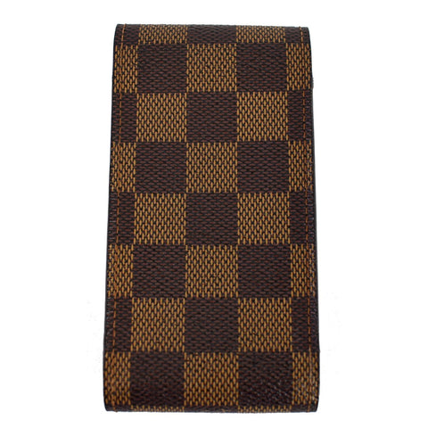 LOUIS VUITTON Damier Ebene Etui Cigarette Case Brown