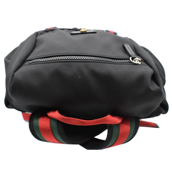 GUCCI Techno Fabric Canvas Backpack Bag Black 429037