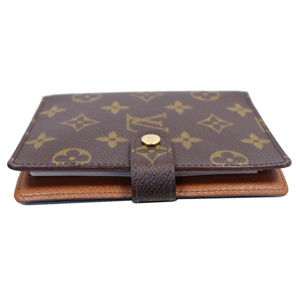 brown lv Agenda PM Monogram Canvas Planner Pouch