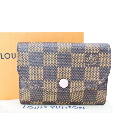 LOUIS VUITTON Rosalie Monogram Canvas Coin Wallet Rose Ballerine