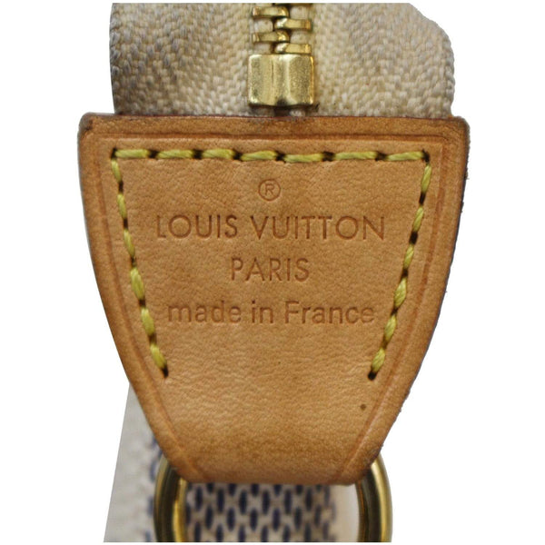 LOUIS VUITTON Damier Azur Mini Pochette Accessories Pouch