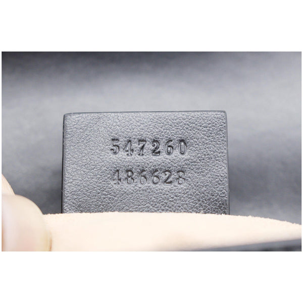 GUCCI GG Marmont Mini Leather Top Handle Shoulder Bag Black 547260