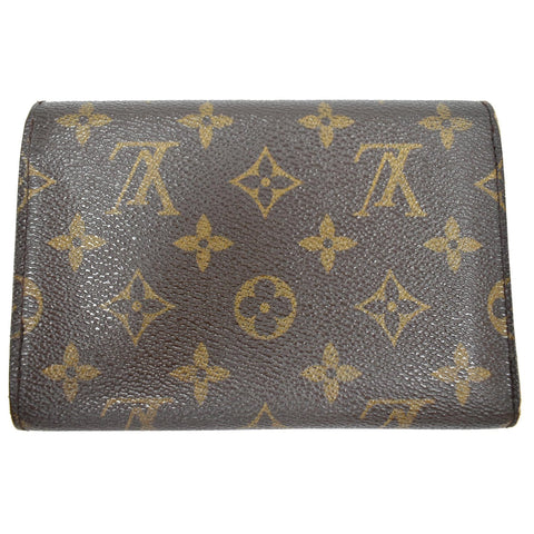LOUIS VUITTON Porte-Tresor Etui Papiers Monogram Canvas Wallet Brown