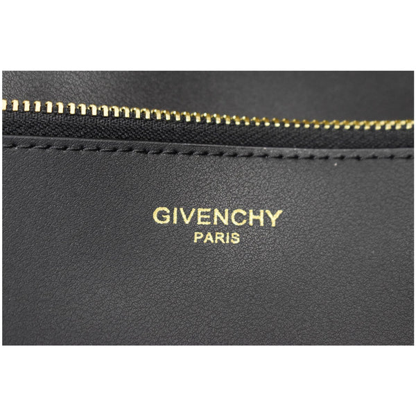 GIVENCHY Medium GV Calf Leather Shopper Tote Bag Black