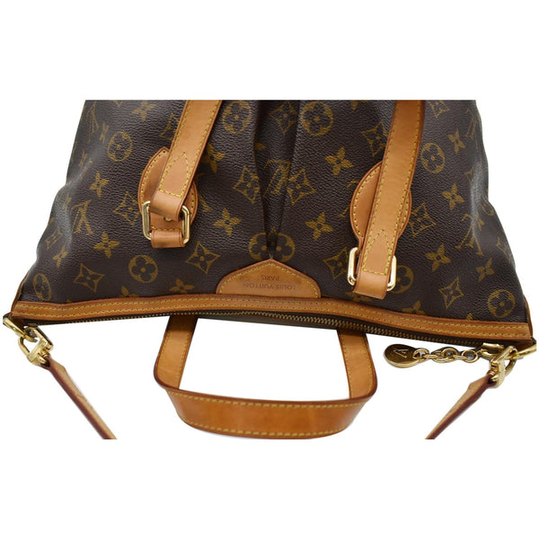 LOUIS VUITTON Palermo PM Monogram Canvas Shoulder Bag Brown