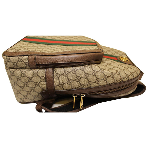 GUCCI Ophidia GG Medium Supreme Canvas Backpack Beige 547967