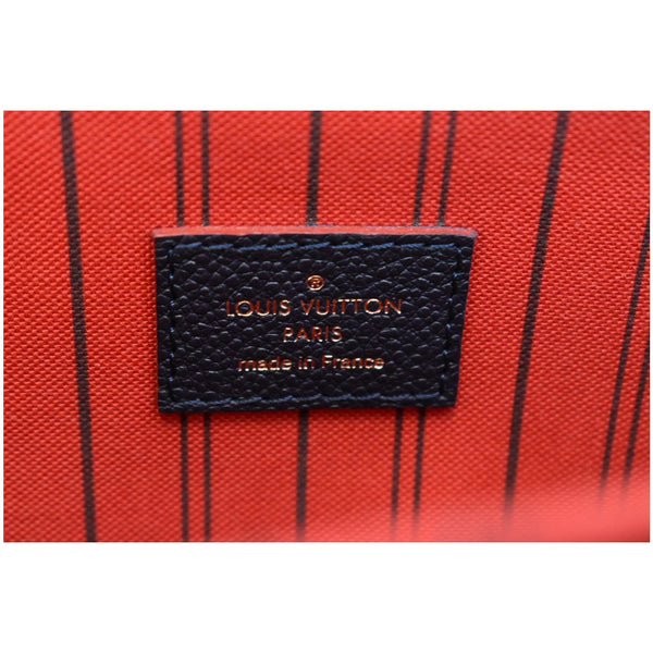 LOUIS VUITTON Metis Pochette Empreinte Leather Crossbody Bag Navy Blue