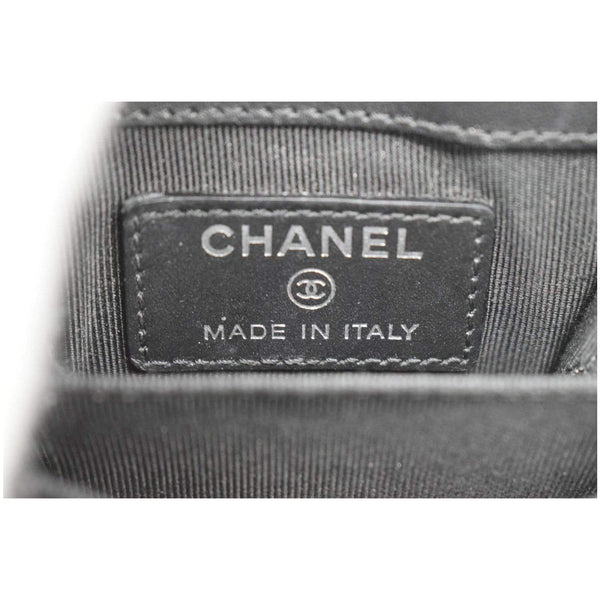 CHANEL O-Phone Holder Patent Leather Crossbody Bag Black