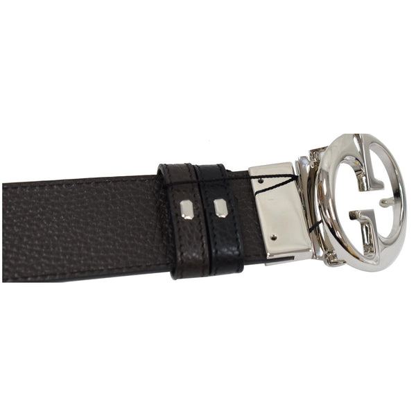 Gucci GG Reversible Leather Belt Black/Brown Size 95.38 for men