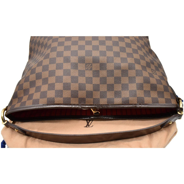 LOUIS VUITTON Delightful MM Damier Ebene Hobo Bag Brown