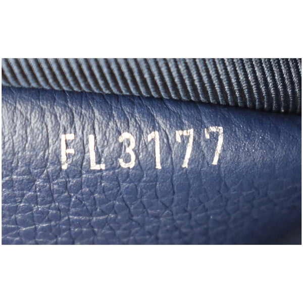 LOUIS VUITTON Lockme II BB Pebbled Leather Shoulder Bag Blue