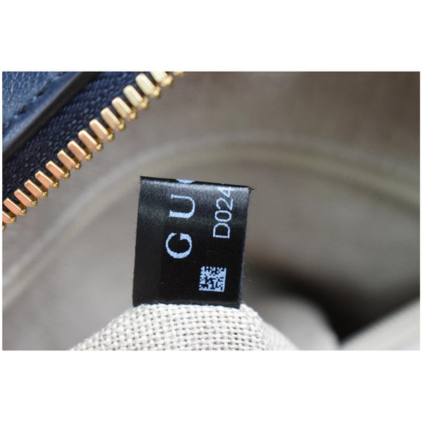 GUCCI Microguccissima Small Leather Crossbody Bag Blue 510289