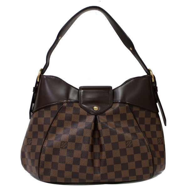 LOUIS VUITTON Sistina MM Damier Ebene Shoulder Bag Brown