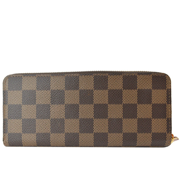 LOUIS VUITTON Clemence Monogram Canvas Zippy Wallet Brown