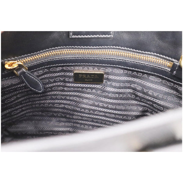 Prada Top Handle Saffiano Leather Tote Crossbody Bag Back