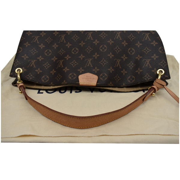 LOUIS VUITTON Graceful MM Monogram Canvas Shoulder Bag Brown