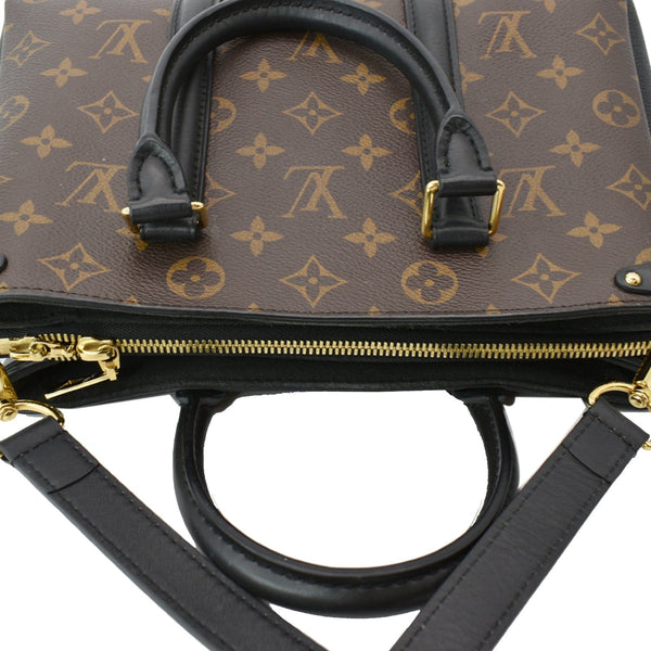 LOUIS VUITTON Soufflot BB Monogram Canvas Shoulder Crossbody Bag Black
