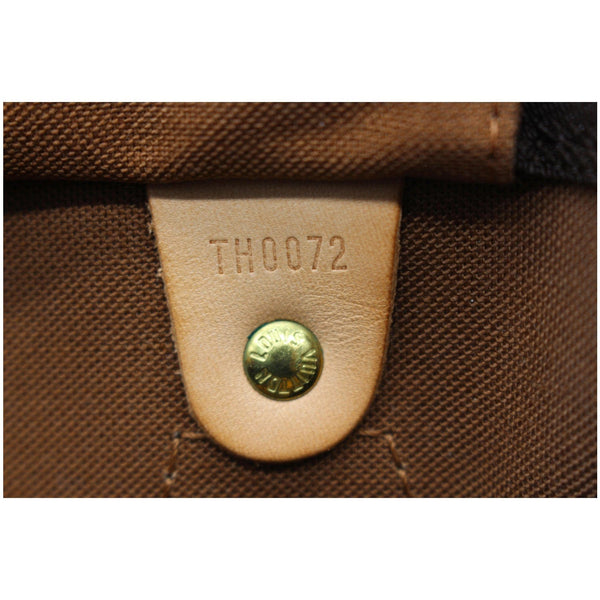 LOUIS VUITTON Speedy 30 Monogram Canvas Satchel Bag Brown