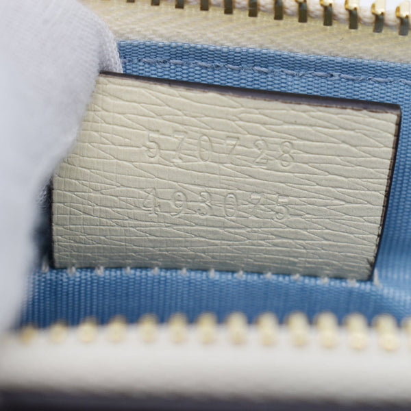 GUCCI Zumi Strawberry Printed Leather Pouch Multicolor 570728