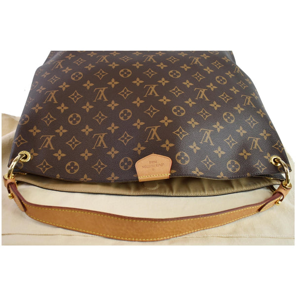 LOUIS VUITTON Graceful MM Monogram Canvas Shoulder Bag Brown