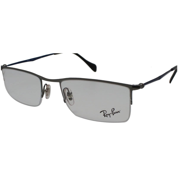Ray-Ban RX6291 2784 Gunmetal Blue Frame Eyeglasses Demo Lens