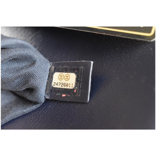 CHANEL Small Urban Spirit Quilted Lambskin Backpack Bag Navy