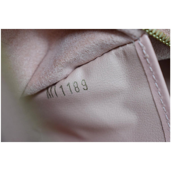 LOUIS VUITTON Double Zip Pochette Damier Ebene Crossbody Bag Brown