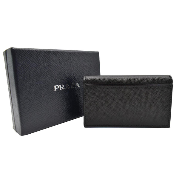 Prada Saffiano Leather Active Card Holder Wallet