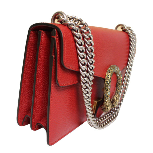 GUCCI Dionysus Small Leather Shoulder Bag 400249 Red