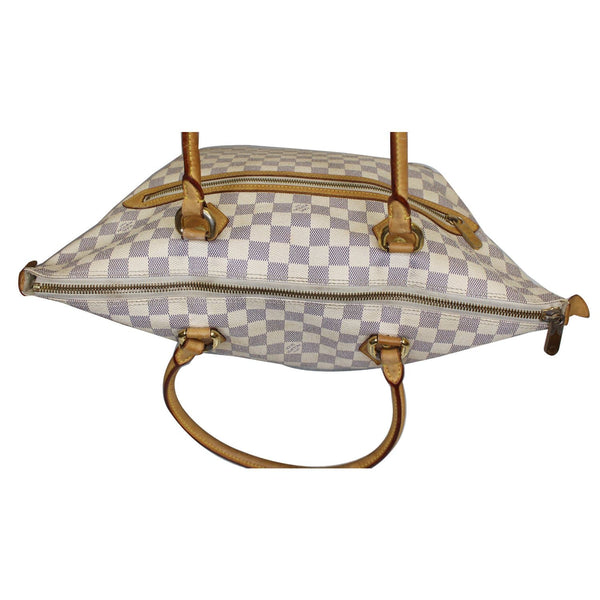 LOUIS VUITTON Saleya GM Damier Azur Shoulder Bag White