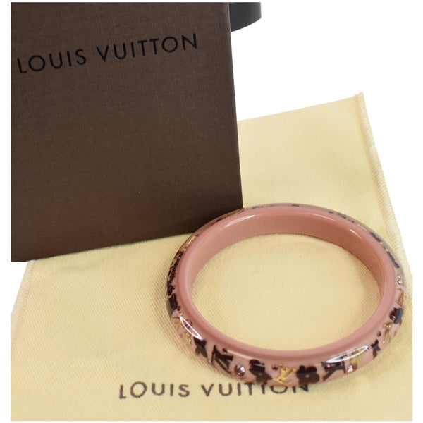 LOUIS VUITTON Monogram Inclusion TPM Bracelet Pink