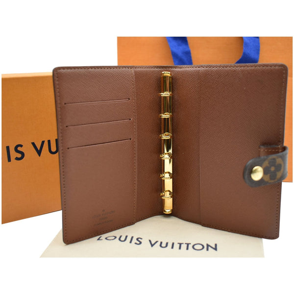 LOUIS VUITTON Agenda PM Monogram Canvas Planner Cover Brown