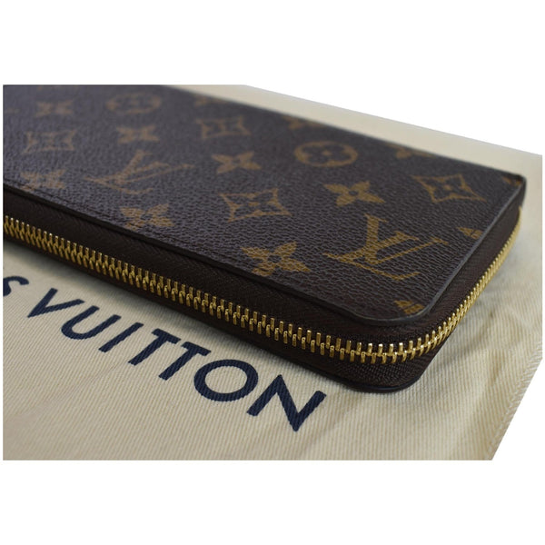 LOUIS VUITTON Monogram Canvas Zippy Long Wallet Brown