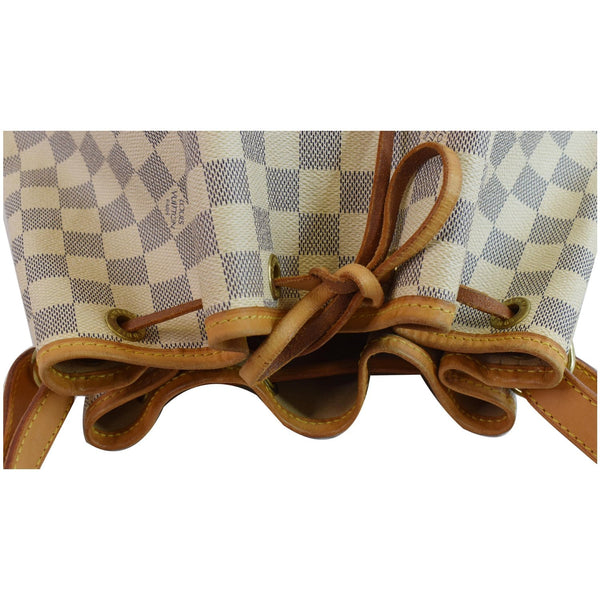 LOUIS VUITTON Large Noe Damier Azur Shoulder Bag Brown