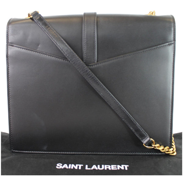 YVES SAINT LAURENT Montaigne Double Flap Leather Shoulder Bag Black
