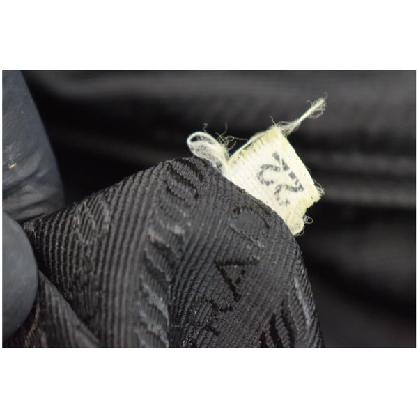 PRADA Vela Nylon Messenger Bag Black