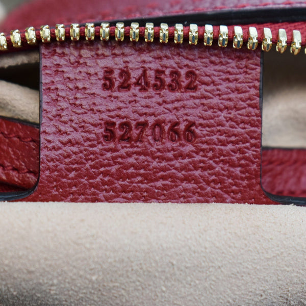 GUCCI Ophidia Flora Web GG Supreme Canvas Top Handle Shoulder Bag Red 524532