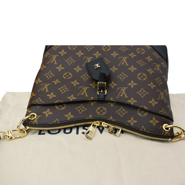 LOUIS VUITTON Odeon NM MM Monogram Shoulder Bag Black/Brown