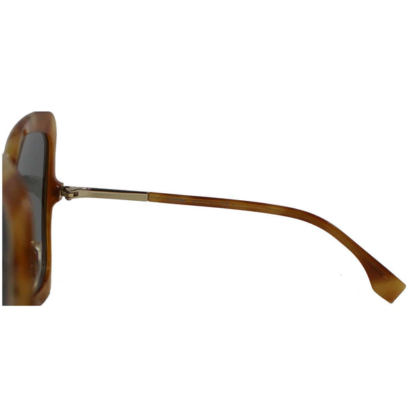 FENDI FF-0429S-0C9B Havana Honey Sunglasses Grey Lens