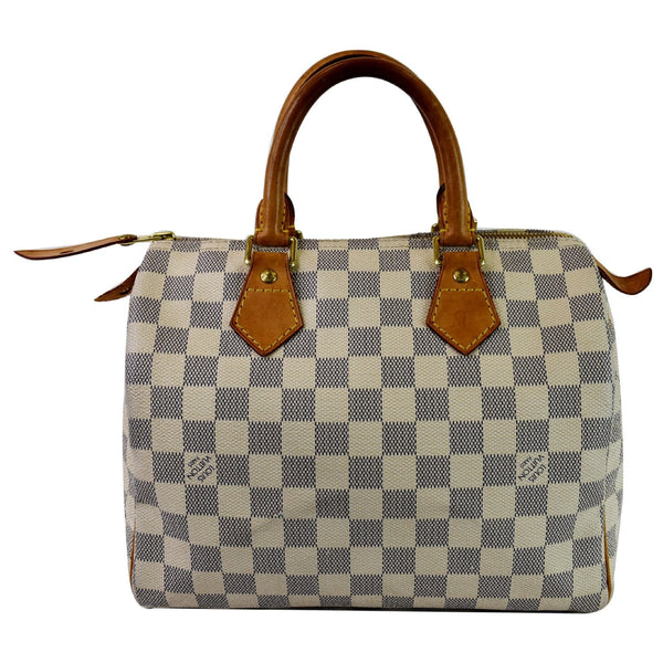 Louis Vuitton Speedy 25 Damier Azur Satchel Bag - front side preview
