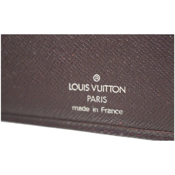 PARIS LV Multiple Acajou Taiga Leather Wallet