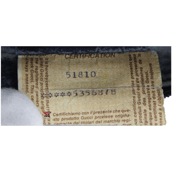 GUCCI Ophidia Vintage Supreme Canvas Shoulder Bag Black