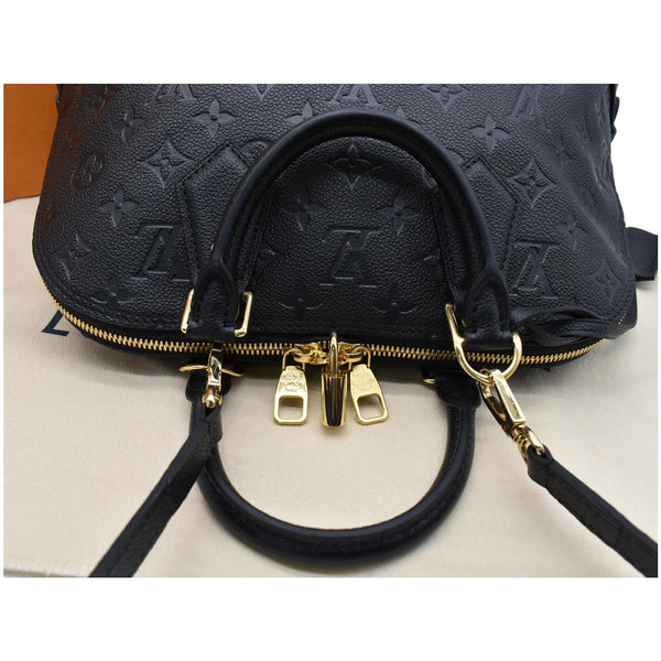 LOUIS VUITTON Neo Alma PM Monogram Empreinte Satchel Shoulder Bag Black