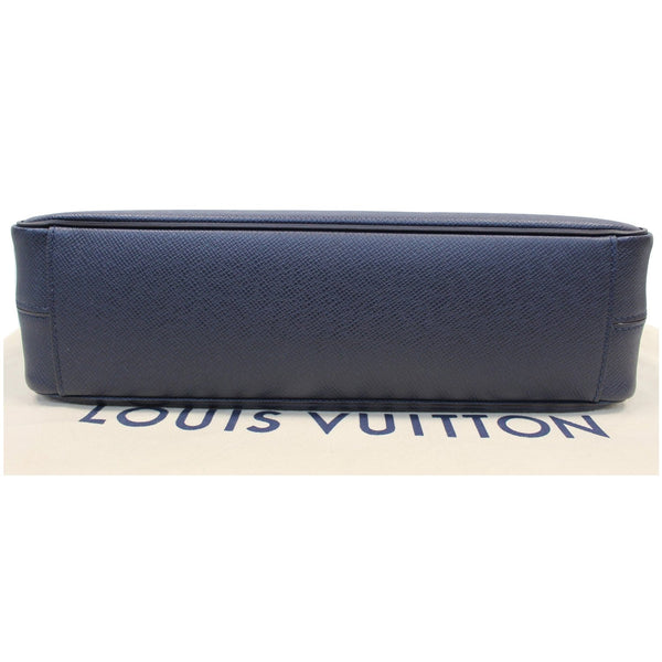 Bottom View lv Roman MM Taiga Leather Messenger Bag