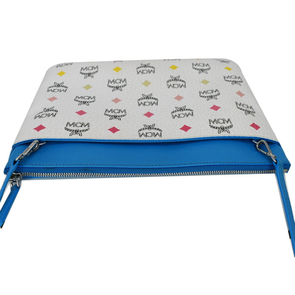 MCM Visetos Medium Canvas Crossbody Pouch Multicolor
