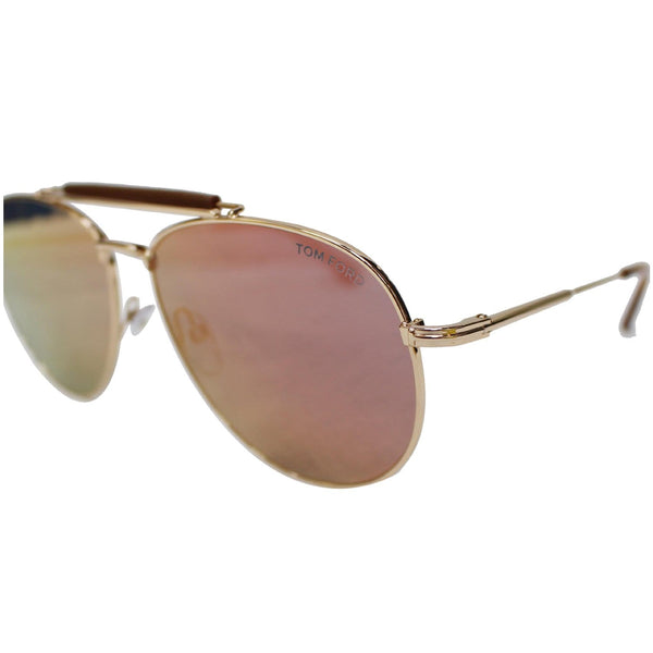 TOM FORD FT0536 28Z 60 Sean Sunglasses Rose Mirrored Lens