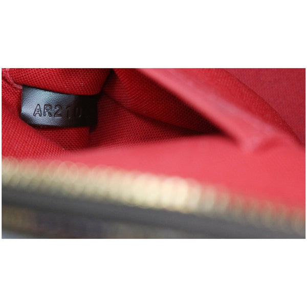 LOUIS VUITTON Alma BB Damier Ebene Satchel Crossbody Bag Brown